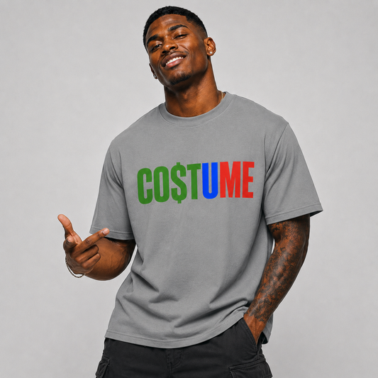 CO$TUME Statement Colorblock T-Shirt- Bold Confident Tee