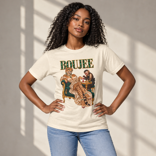 Boujee Leopard Royalty Graphic T-Shirt