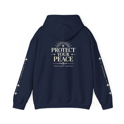 Protect Your Peace Hoodie — SkaliTo Logo Graphic Hooded Sweatshirt