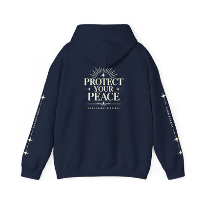Protect Your Peace Hoodie — SkaliTo Logo Graphic Hooded Sweatshirt