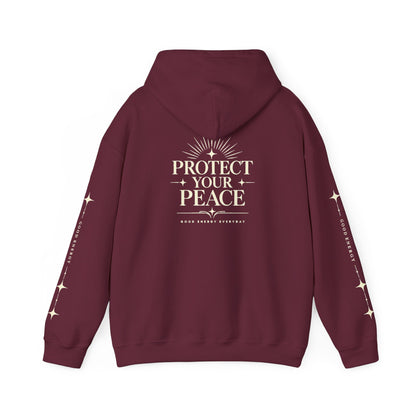 Protect Your Peace Hoodie — SkaliTo Logo Graphic Hooded Sweatshirt