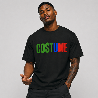 CO$TUME Statement Colorblock T-Shirt- Bold Confident Tee