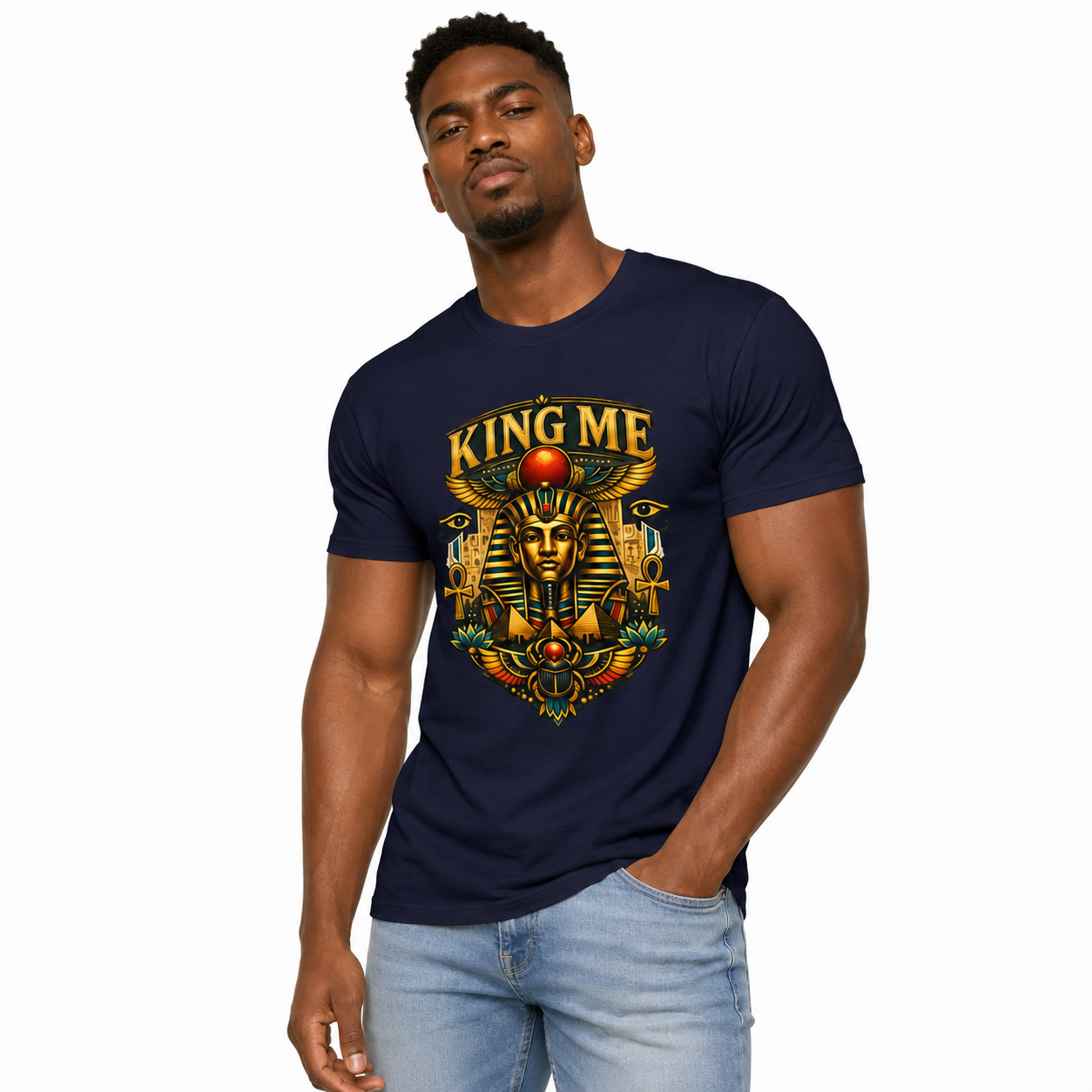 King Me Pharaoh T-Shirt — Egyptian King Graphic Tee