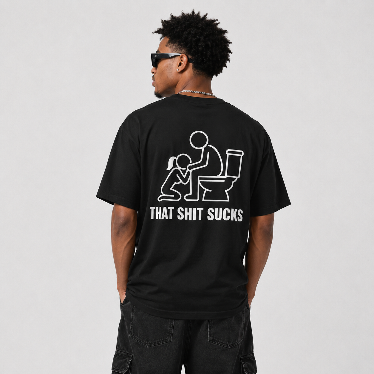 Blumpkin Graphic T-Shirt — Funny Adult Humor Tee ("That Shit Sucks")