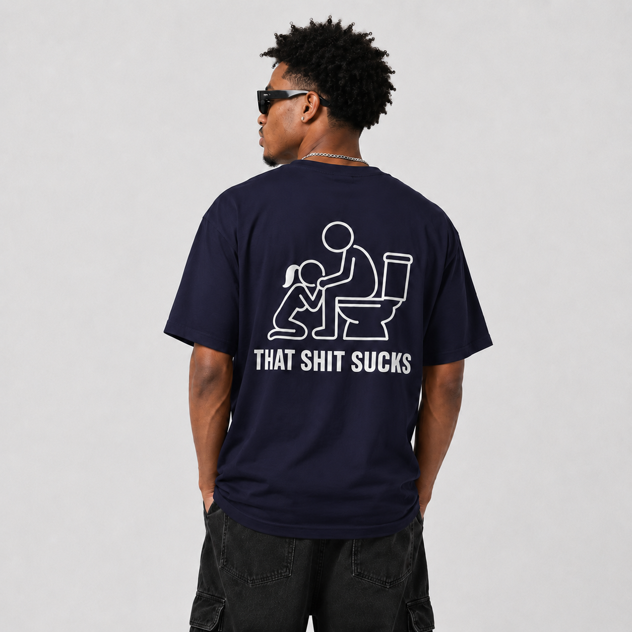 Blumpkin Graphic T-Shirt — Funny Adult Humor Tee ("That Shit Sucks")