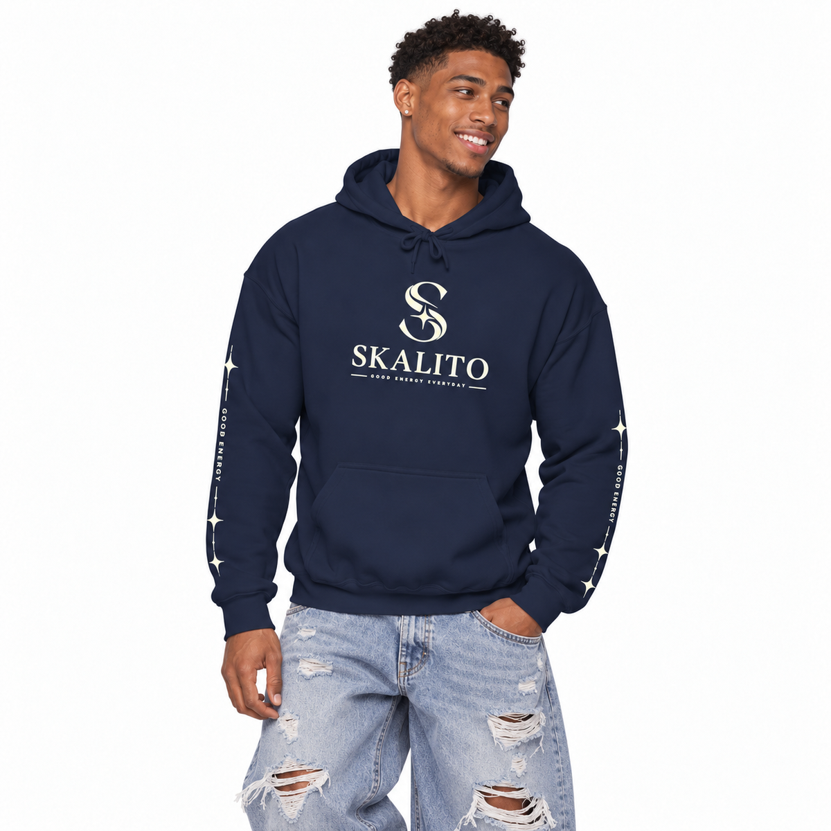 Protect Your Peace Hoodie — SkaliTo Logo Graphic Hooded Sweatshirt