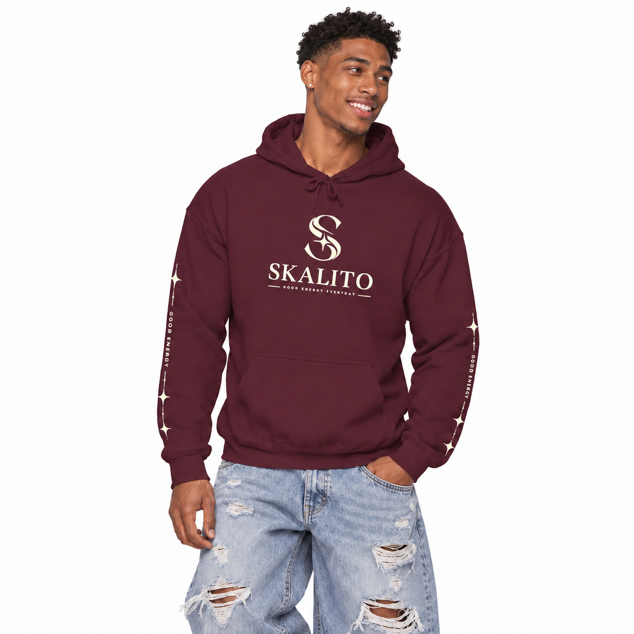 Protect Your Peace Hoodie — SkaliTo Logo Graphic Hooded Sweatshirt