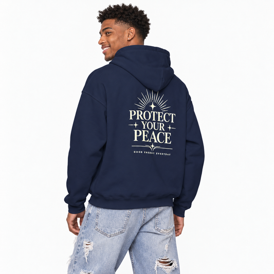 Protect Your Peace Hoodie — SkaliTo Logo Graphic Hooded Sweatshirt